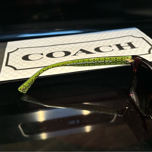 New Coach HC8107 L084 523213 Dark Tortoise with Sig C Sunglasses - Picture 6 of 10